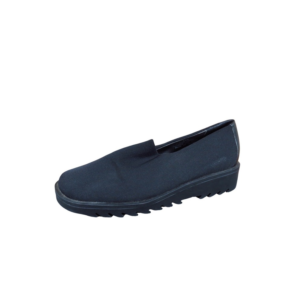 Ipanema Women Slip On Wedge Loafers Size 6.5 M Walking Travel Black Fabric